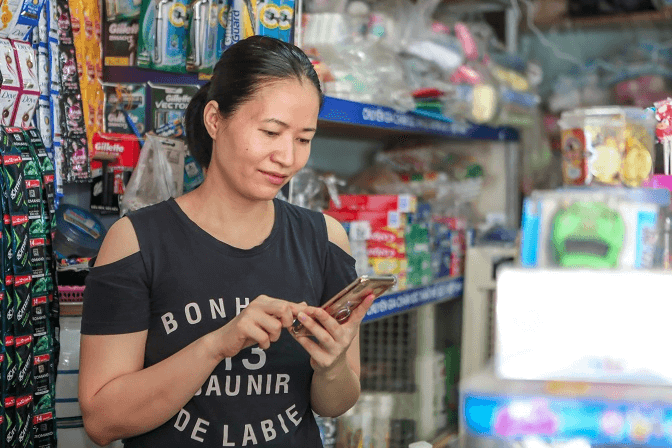 Bán hàng và quản lý trên điện thoại di động