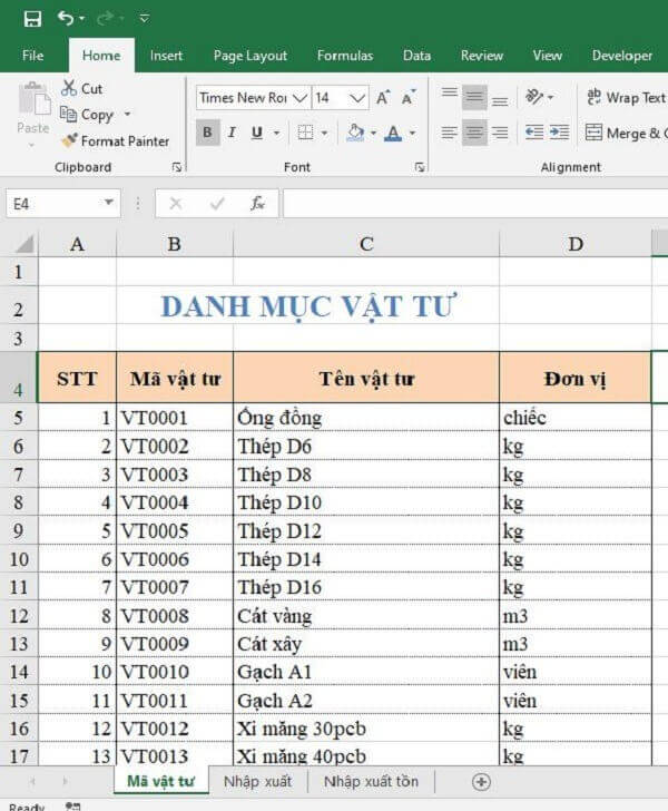 File quản lý kho