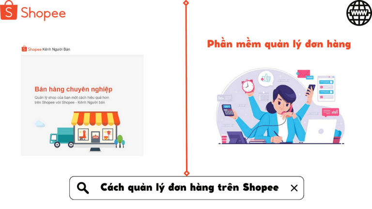 Quản lý qua kênh quản lý shop trên Shopee miễn phí