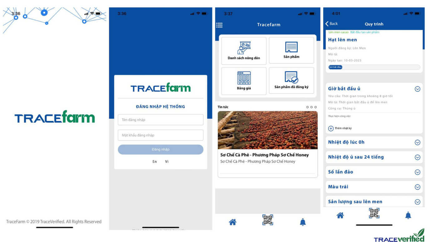 Phần mềm quản lý sản xuất trồng trọt Trace Farm