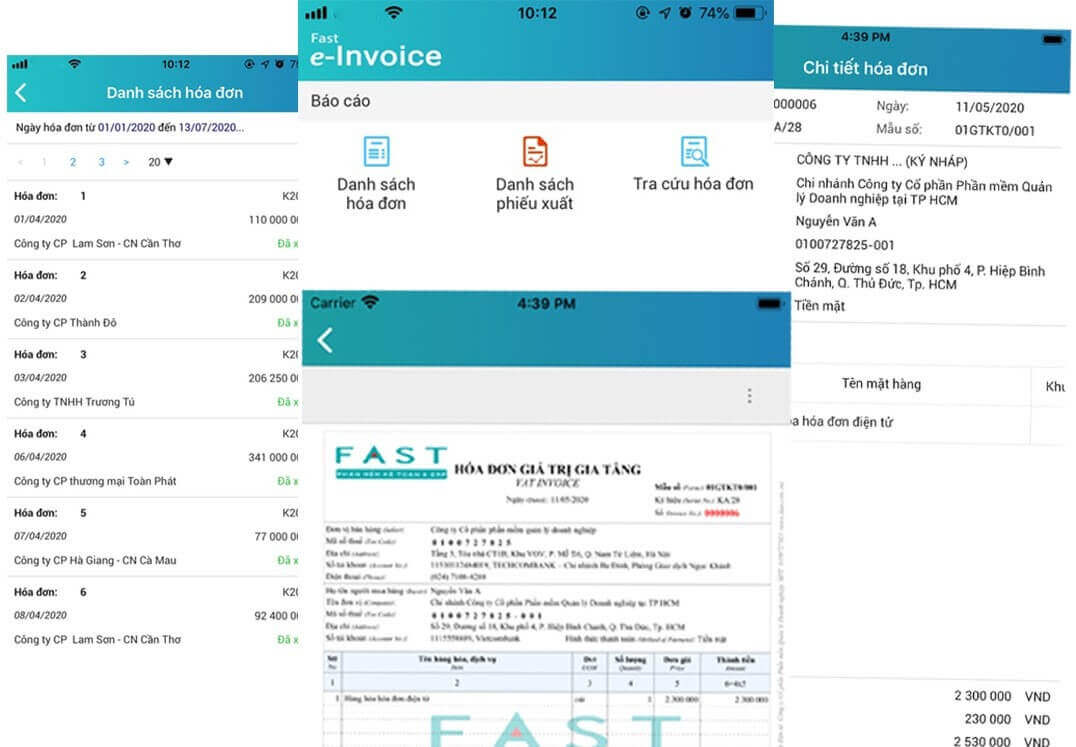 Phần mềm quản lý bán hàng in hóa đơn FAST INVOICE