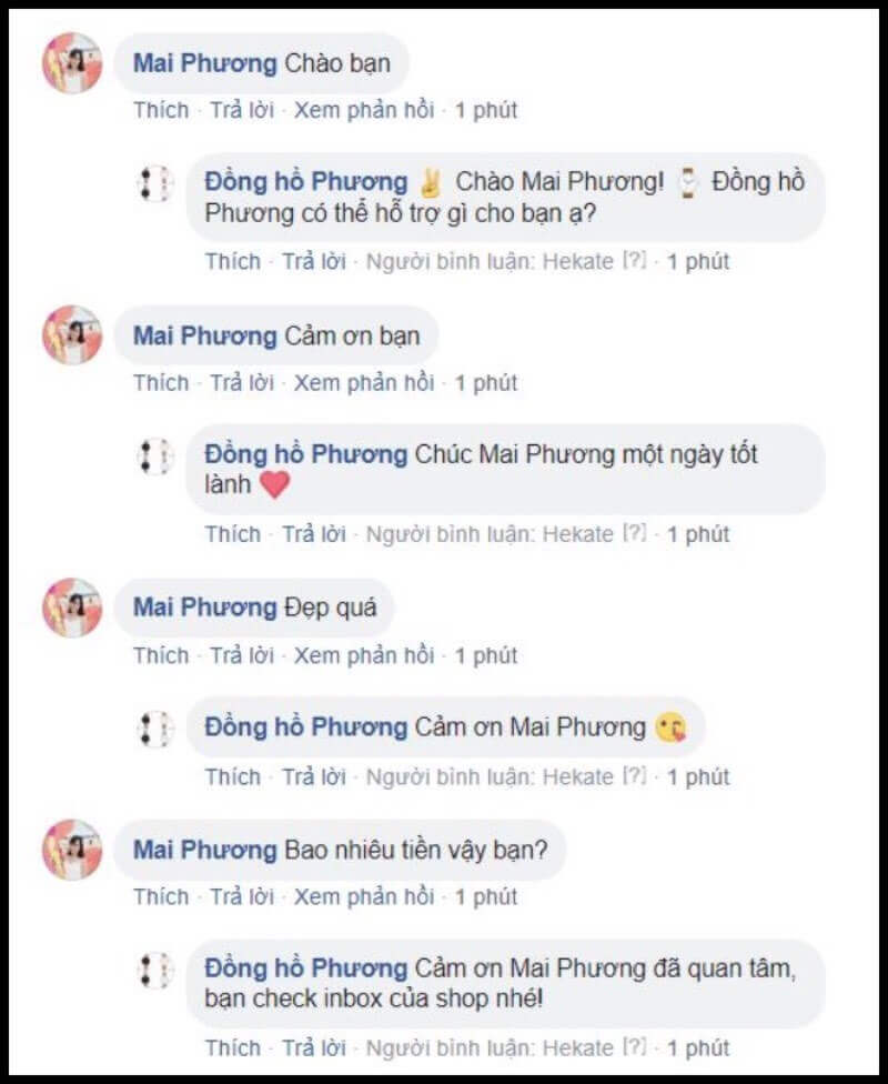 quản lý bình luận facebook